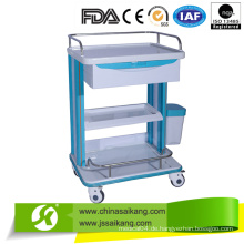 Krankenhaus ABS Trolley 3 Schichten mit Rollen (CE / FDA / ISO)